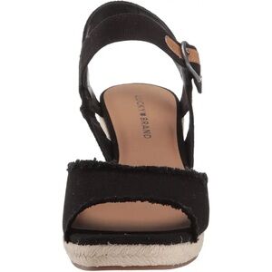 Lucky Brand Women's Black Espadrille Sandals